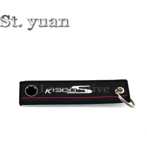 For BMW Motorcycle key K1300S K1300R K1600GT K1300S K1300R K1600GT BMW embroidered keychain with buckle key ring