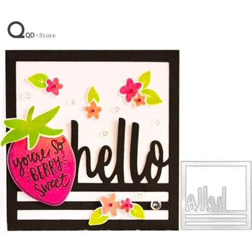 Scrapbook Childrens Puzzle Hello Metal Cutting Dies Handmade Tools DIY Card Make Mould Model Craft Decoration New 2021