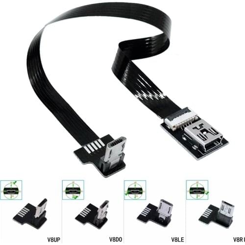 FPC Mini USB Female to Micro USB Male 5 pin to 5 pin Male Adapter Line for Smart Phones Tablet PCs MP3 / MP4