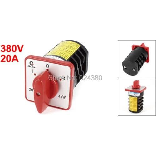 HZ5-20/4 M08 Rotary Cam Universal Combination Changeover Switch 3 Three Postion 16 Terminals 3 Phase Discount LW5-16/3