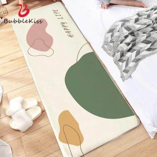 Bubble Kiss Carpets For Bed Room Simple Girly Style Shaggy Living Room Rectangular Rug Creative Cute Hand Wash Non-Slip Feet Mat