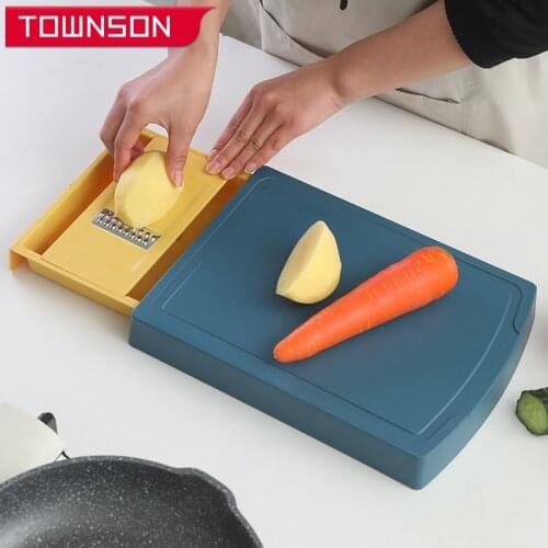Multifunctional Vegetable Fruit Grater Shredders food Cutter Shredders Chopping board Cutting board with storage box