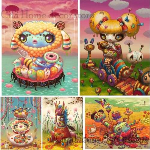 Cartoon animals flowers 5D diy embroidery pattern diamond painting crafts portrait 3d cross stitch kits handcrafts room decors