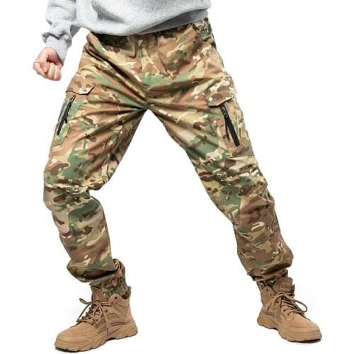 Men Tactical Fashion Streetwear Casual Camouflage Jogger Pants Sweatpants Army Military Trousers Men camouflage Cargo Pants