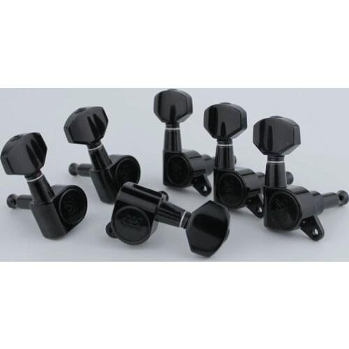 NEW Wilkinson WJ07 Electric Guitar Machine Heads Tuners Gear ratio 1:19 for ST or TL Black Tuning Pegs
