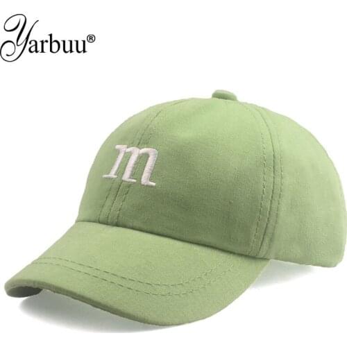 [YARBUU] Newest Newborn Baby Girl Boy Sun Hat Cotton Beret Hat Cartoon Letter M Snapback Baseball Cap Baby Hats Bucket Caps