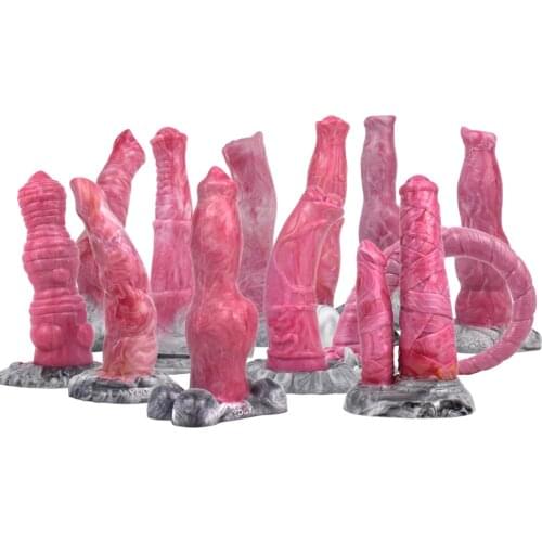 New Color Animal Penis Realistic silicone Dildo with Suction Cup Anal Plug Vagina G-Spot Erotic Sex Toys For Women Masturbators