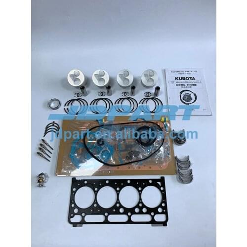 New V2203 Overhaul Kit STD With Glow plugs, Thermostat & Workshop manual For Kubota