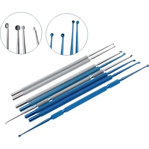 BEST 3PCS Titanium Chalazion Curettes Micro ophthalmic eye surgical instrument