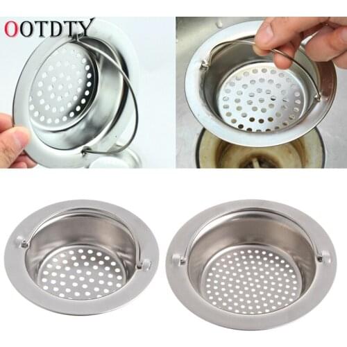 OOTDTY Kitchen Sink Strainer Waste Plug Drain Stopper Filter Basket Stainless Steel