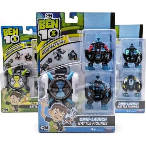 Genuine Ben10 Action Figure PVC Model Toy Launch From Omnitrix to Transform Figures Collections Omini-Launch Battle Figures
