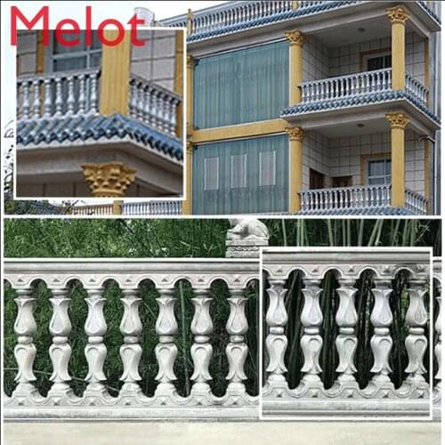 Corridor Handrail Cement Railing Roman Pillar Mold Balcony Fence Mold New Countryside Villa Building Model