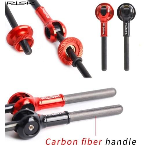 Suitable for Mountain Bike Quick Release Lever Titanium Alloy + Carbon Fiber Bike Lightweight Quick Release Lever for 100/135mm