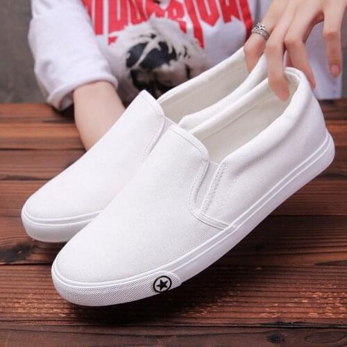 QWEDF Canvas Men Shoes Slip on Fashion Men Casual Vulcanized shoes 2019 Plimsolls Breathable Male Footwear Spring Sneakers YC-96