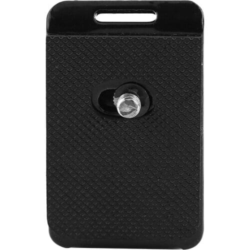 1/4 Type Screw Black Strap Plate Quick Release Buckle DSLR Camera Shoulder Neck Belt Black