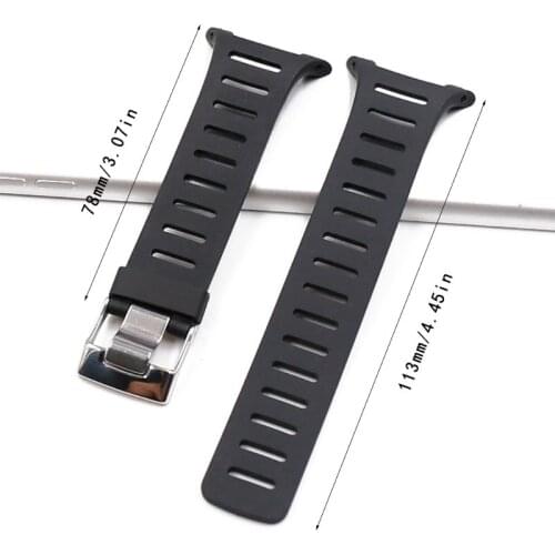 Soft Soft Rubber Watch Band Metal Buckle Wrist Strap with Screwdrivers for SUUNTO T1 T1C T3 T3C T3D T4C T4D T Series Smart Watch