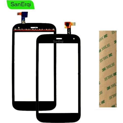 SanErqi 10pcs Digitizer For Wiko Barry Touch Screen Digitizer Panel Lens Glass Replacement Part With Sticker