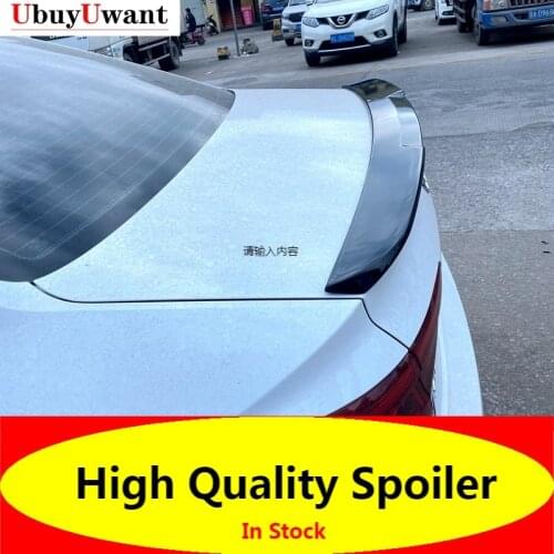 Lip Spoiler For Audi A4 B9 2017 2018 Rear Trunk Spoiler High Quality ABS Car Tail Wing Decoration Car Accessories
