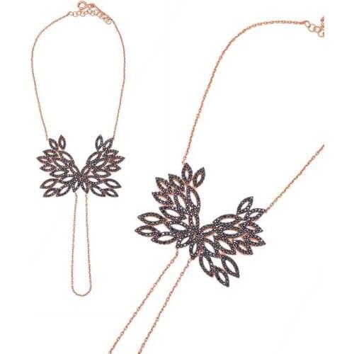 Tevuli 925 Sterling Silver Butterfly Şahmeran Bracelet