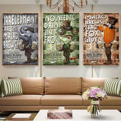 Encourage Pictures Print Animals Abstract Art Canvas Painting Oil Painting Modern Poster Wall Picture in Livingroom Decor Home