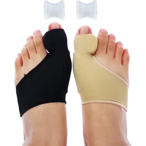 1 Pair Bunion Corrector Gel Pad Stretch Nylon Hallux Valgus Protector Guard Toe Separator Orthopedic Protector New Hot