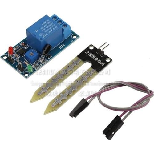 1PCS 5V/12V soil moisture sensor relay control module is automatically watered below the humidity start switch