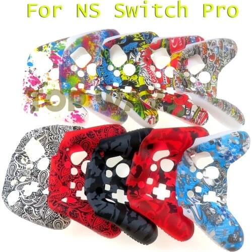 20PCS Silicone Gamepad Protective Case Skin For Nintend NS Switch Pro Controller Protector Camouflage Controle Cover Joystick