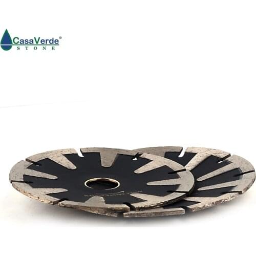 4.5 inch T-Segmented Concave cutting blade Diamond Blade For Curved Cutting Turbo Rim 115mm Granite Stone Cutting Diamond Tools