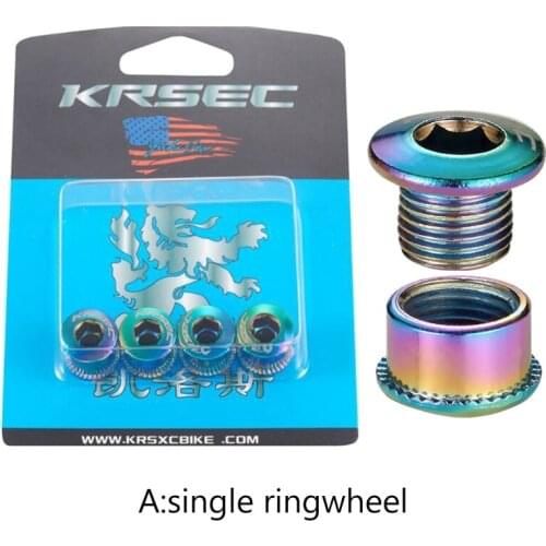 4pcs MTB Bicycle Chainwheel Screws 6/8mm Mountain Road Bike Crankset Chainring Bolts