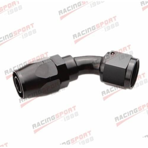 45 Degree AN-6 6AN Aluminum Swivel Oil Fuel Gas Line Hose End Fitting Adapter
