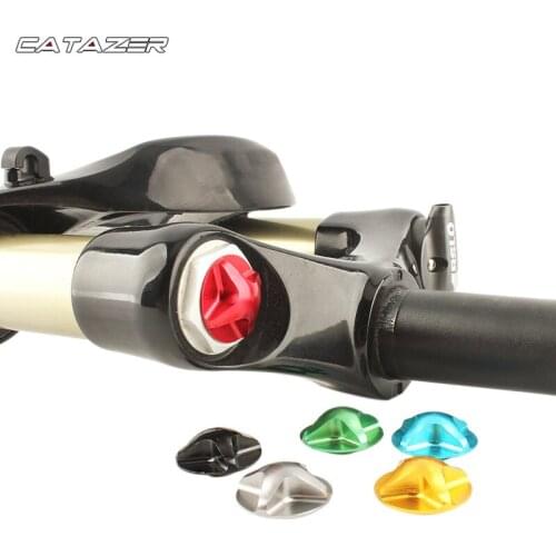 5g Bicycle Fork Cover Front Gas Shoulder Caps Aluminum Alloy Nozzle Mountain Bike Mountain Bike Parts Bicycles Accessories