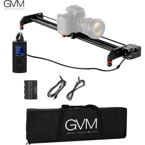 60cm/23.6inch Motorized Camera Slider Video Rail Track Dolly Aluminum Alloy with Remote Control Rechargeable Battery Carry Bag