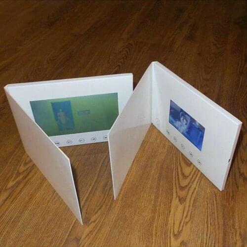 7inch Screen Brochure Universal Video Greeting Cards Fashion Design Video Advertising Cards watching booklet(hyh-3070)