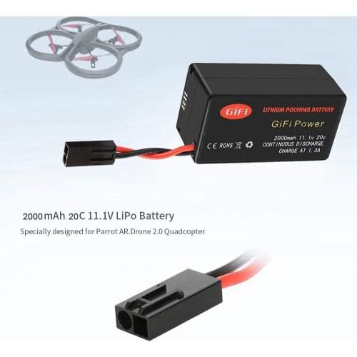 MaximalPowerLiPo Battery For PARROT AR.DRONE 2.0 UPGRADE 2000mAh 11.1V 20C