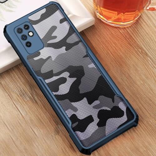 For Infinix Note 10 Case Camouflage Acrylic PC+TPU Shockproof Airbags Armor Back Cover Shell For Infinix Note 10 Rzants