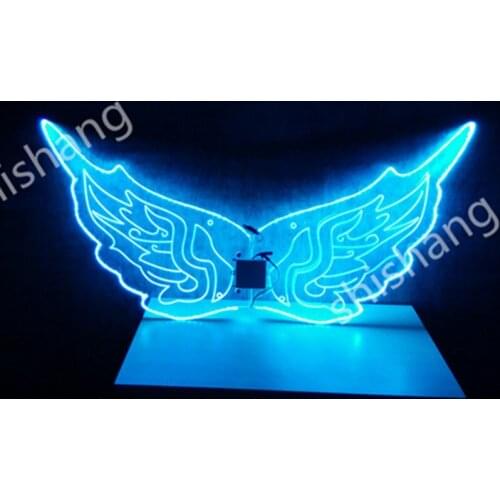 CY02 Singer colorful led light wings ballroom dance RGB costumes men wears party bellydance backplan disco cosplay clothe dress