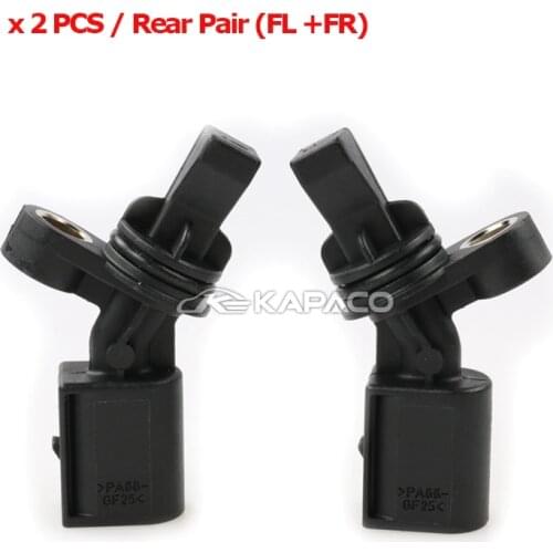 2PCS ABS Wheel Speed Sensor Rear Left Right 2H0927807A 2H0927808A For Audi Volkswagen Amarok pickup 2010 up