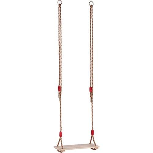 Wooden Hanging Swings Seat with 180cm Length Adjustable Rope, Swing Seat Replacement Swing Set Accessories