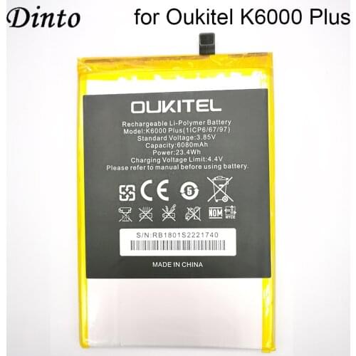 Аккумуляторы для телефонов Oukitel K6000 Plus Dinto China At AliExpress