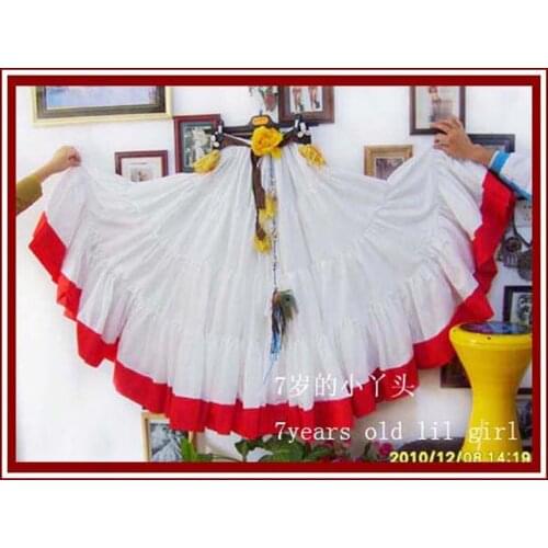 Cotton 4tiered 20yards Ats Gypsy tribal belly dance skirt with border EI16