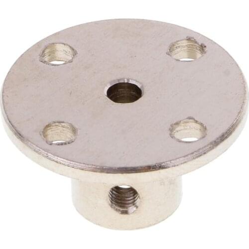 3-14mm High Hardness Electroplate Steel Flange Shaft Coupling Rigid Flange Coupling Motor Guide Shaft Axis Bearing