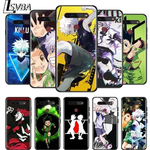 HUNTER×HUNTER For LG G8 V30 V35 V40 V50 V60 Q60 K40S K50S K41S K51S K61 K71 K22 K31 K42 K92 ThinQ 5G Black Phone Case