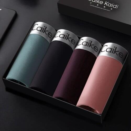 Hot 2021 Mens Stretch Cotton Multicolor Boxer Shorts Mens Underwear Breathable Lingerie Men Personality Large Size Boxer Gay