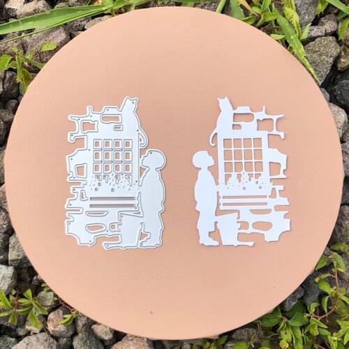 CH 2021 New Arrival Look House Stencil Metal Cutting Dies For Scrapbooking Practice Hands-on DIY Album Card Handmade Tools