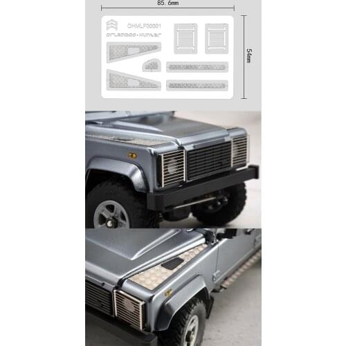 Orlandoo Hunter Car Model Oh32A03 Exterior Decorative Piece Pedal Patch Sticker 1/32 1/35