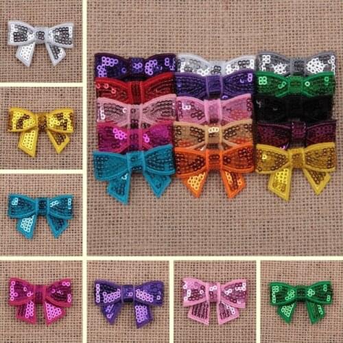 10pcs/lot Fashion Sequins Butterfly for Children Headbands Hairpins Kids Gifts Cute Bow DIY Headwear Hair Accessories for Woman