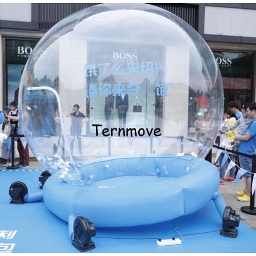 Inflatable clear ball money cash grab money tent inflatable game for shopping mall advertising promotion decoration