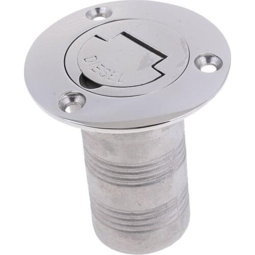 Boat Deck Filler Lid Gas Fuel Tank with Key 316 Stainless Steel Filler Key