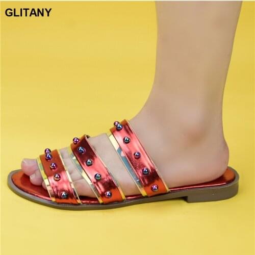 New Arrival Summer Low Heeled Shoes for Women Luxury Women Shoes Decorated with Rhinestone Slip on Women Party Pumps Summer Shoe