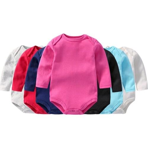 NEw Cotton Baby Rompers Spring Newborn Grils Boys Clothes For 0-2Y Long Sleeve Jumpsuit Kids Outfits 2pcs per lot